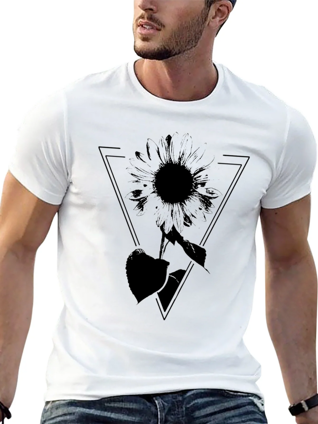 Black Sunflower Graphic Tee - Stylish Comfort product image 12