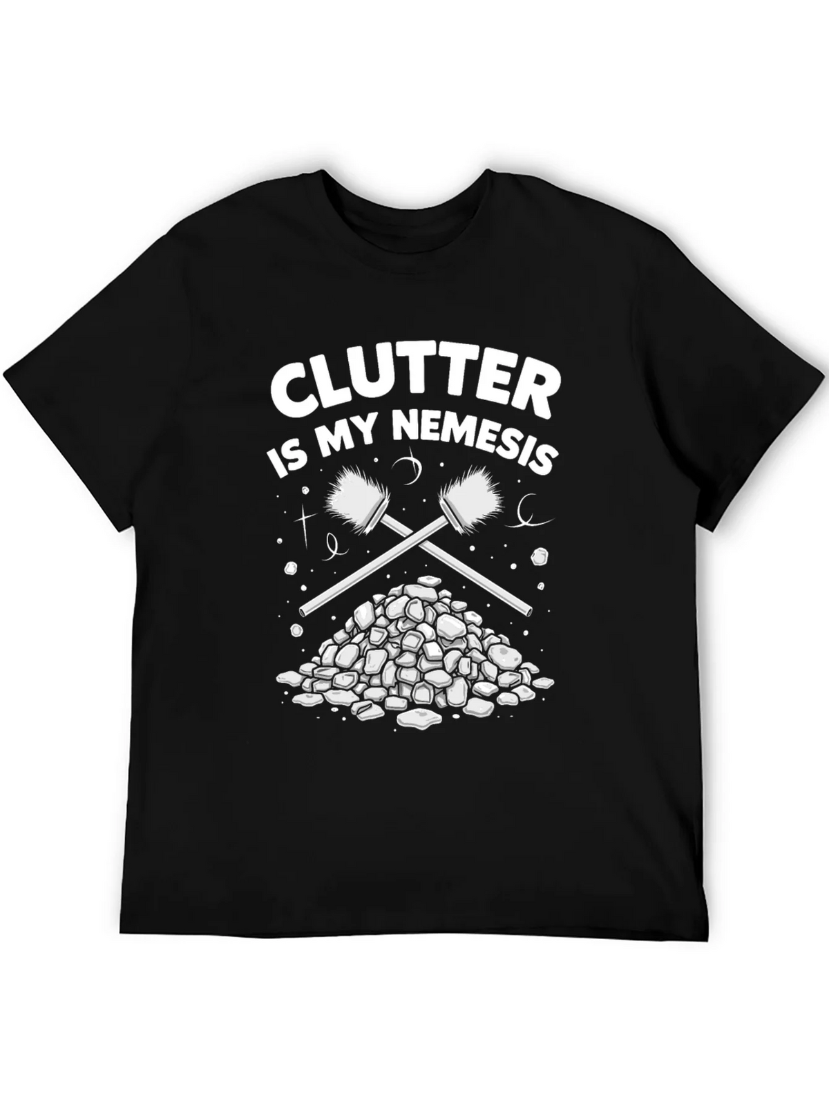Clutter is My Nemesis Cleaning Humor T-Shirt product image 5