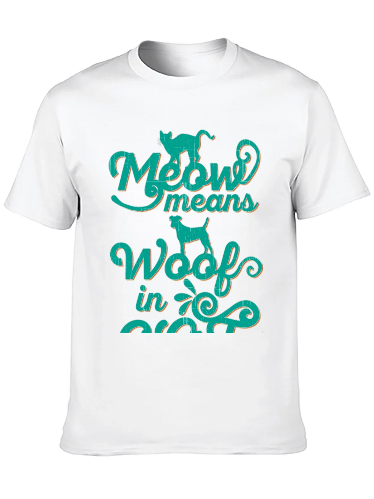 Meow Means Woof in Cat T-Shirt product image 9