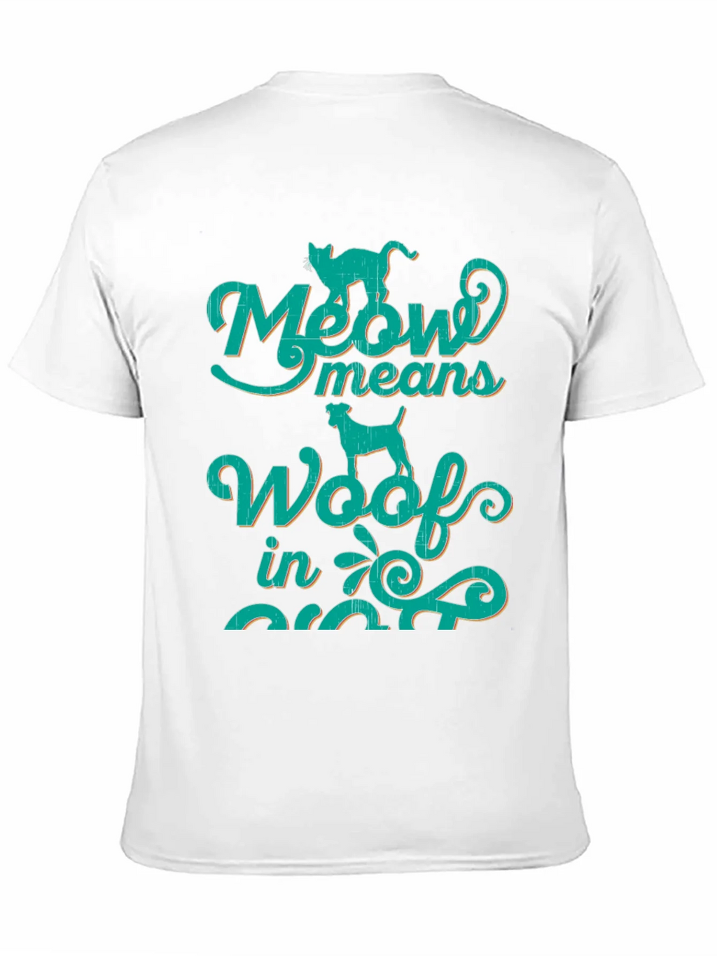 Meow Means Woof in Cat T-Shirt product image 10