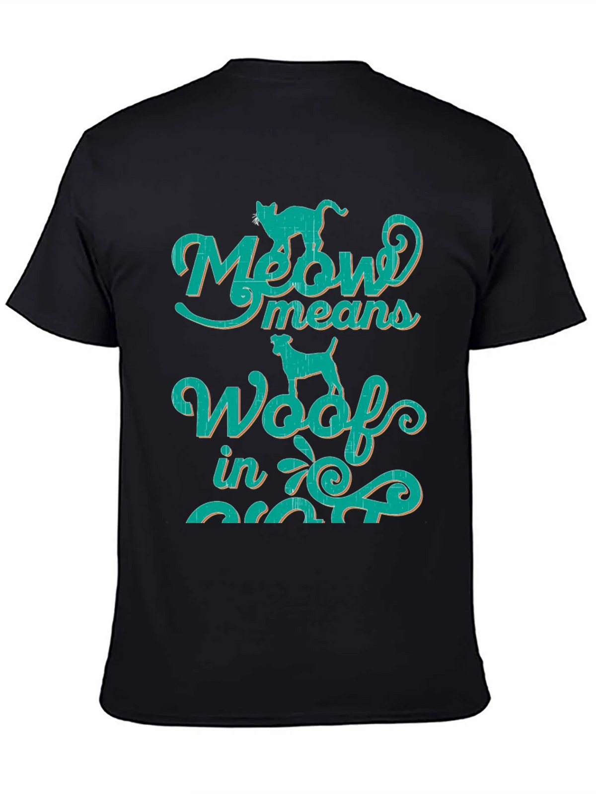 Meow Means Woof in Cat T-Shirt product image 4