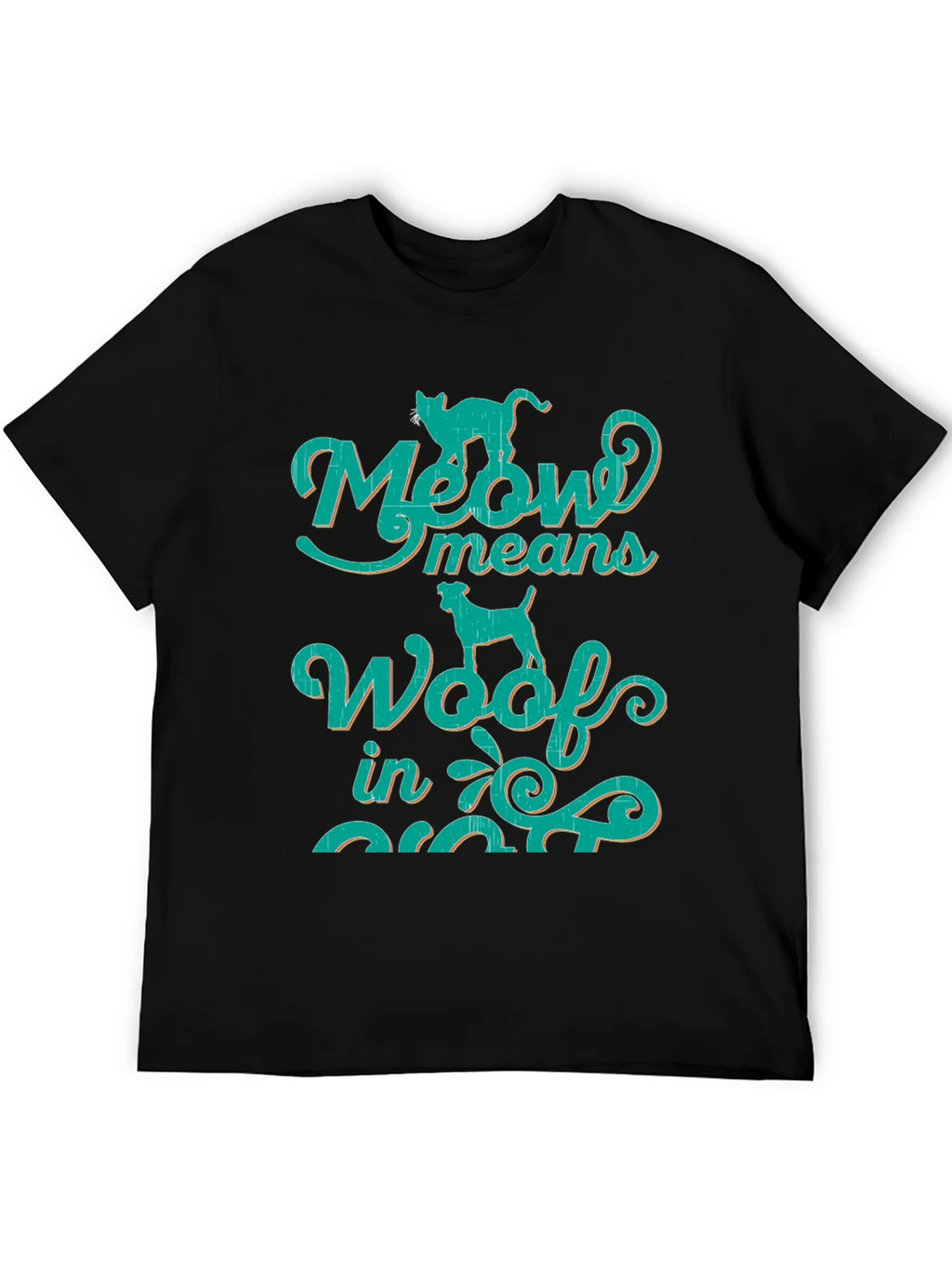 Meow Means Woof in Cat T-Shirt product image 5