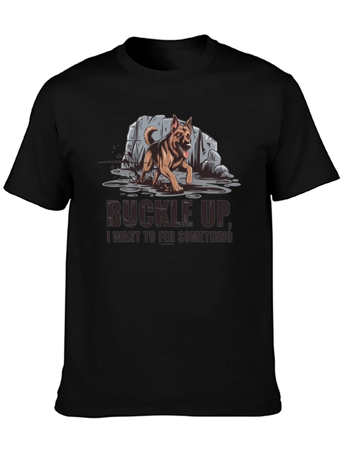 Buckle Up German Shepherd Graphic Tee product image 3