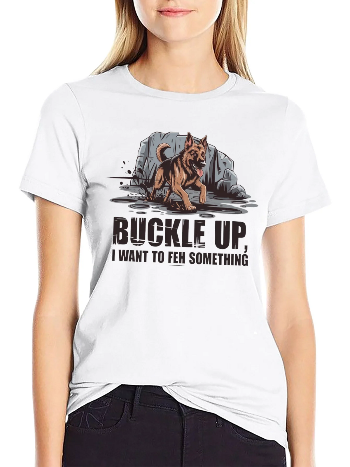 Buckle Up German Shepherd Graphic Tee product image 8