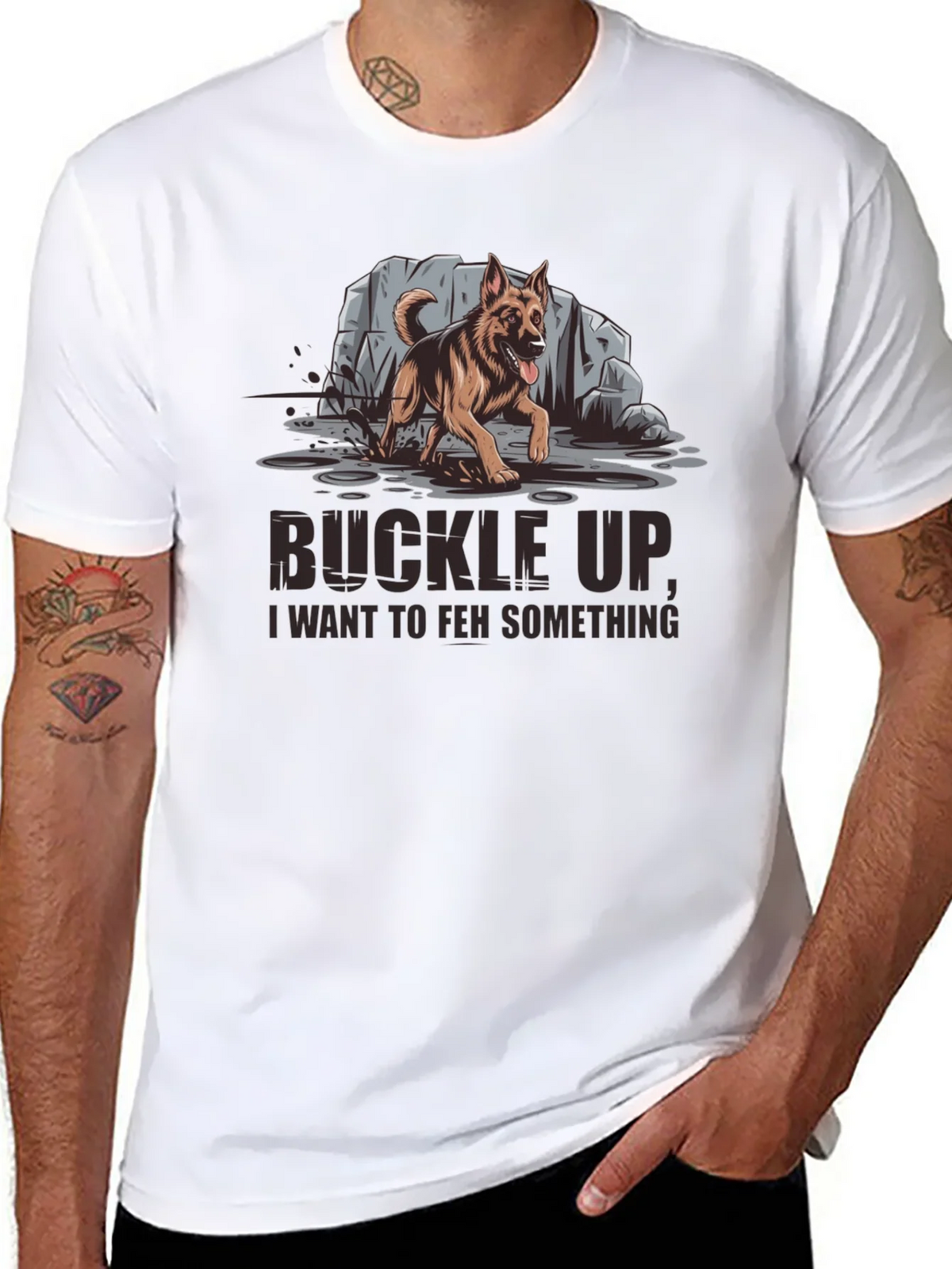 Buckle Up German Shepherd Graphic Tee product image 7