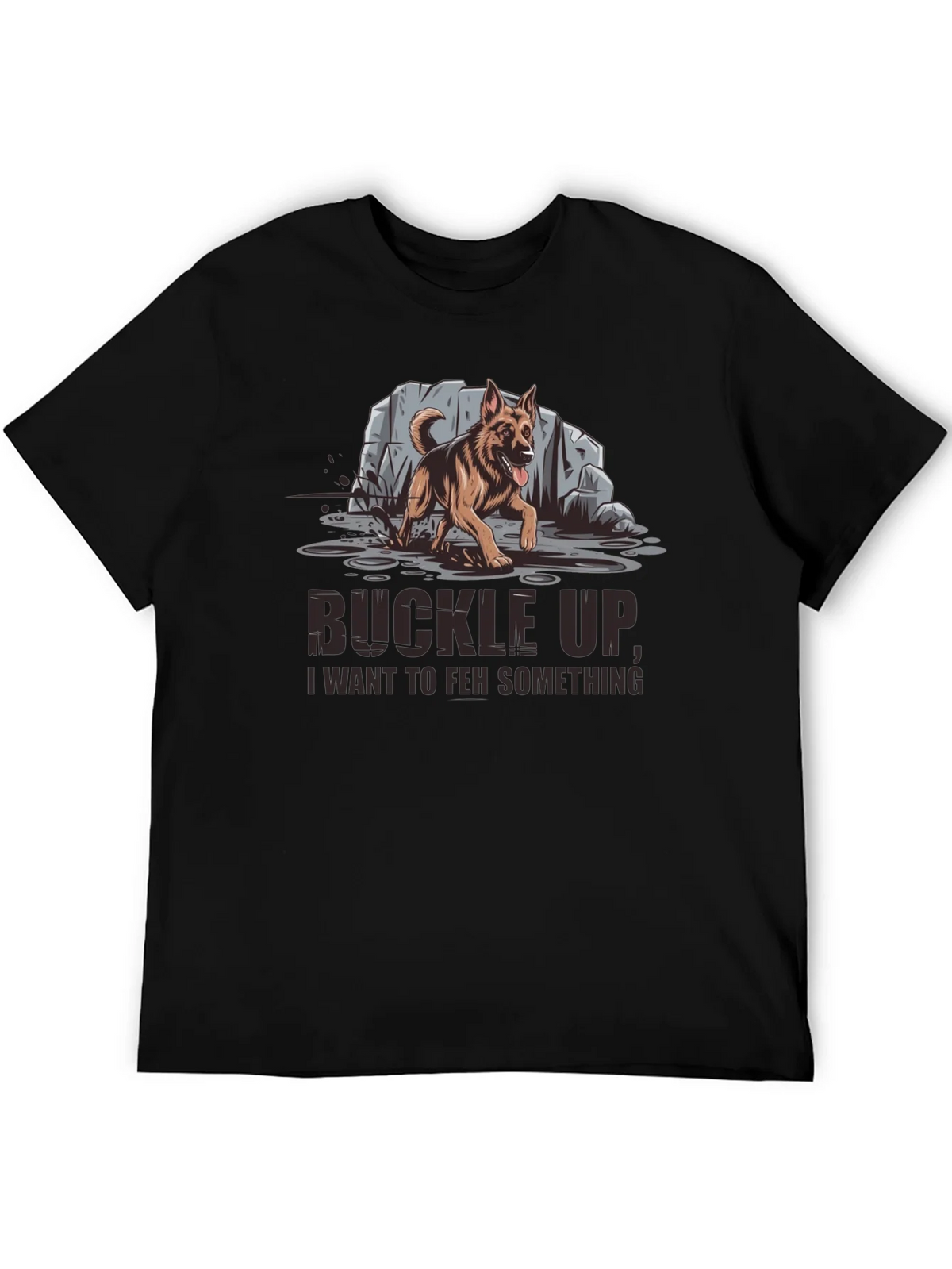 Buckle Up German Shepherd Graphic Tee product image 5
