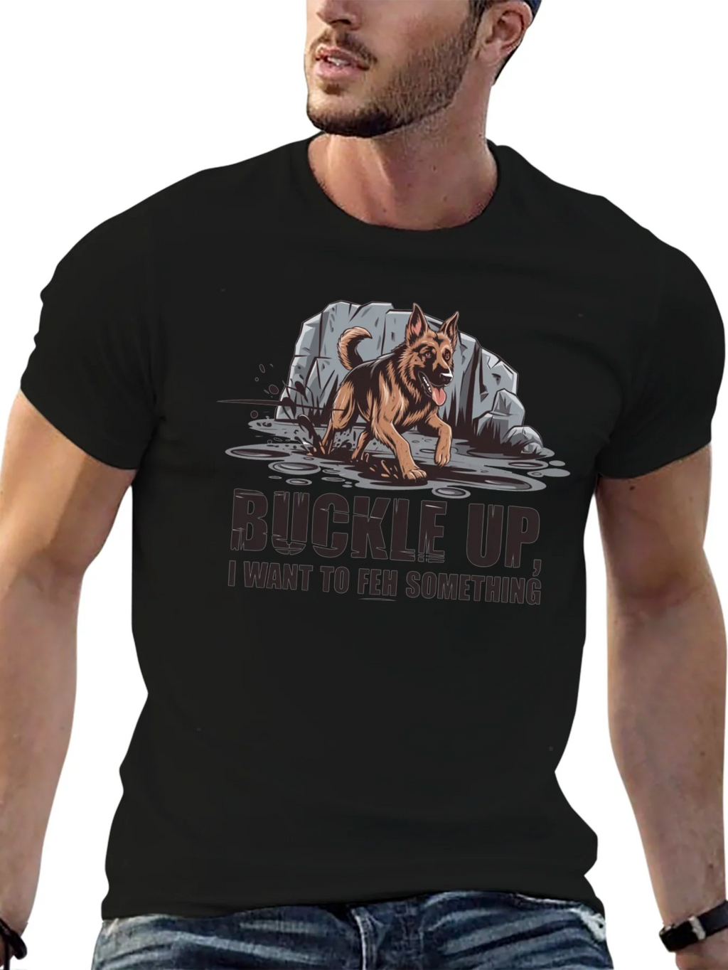 Buckle Up German Shepherd Graphic Tee product image 6