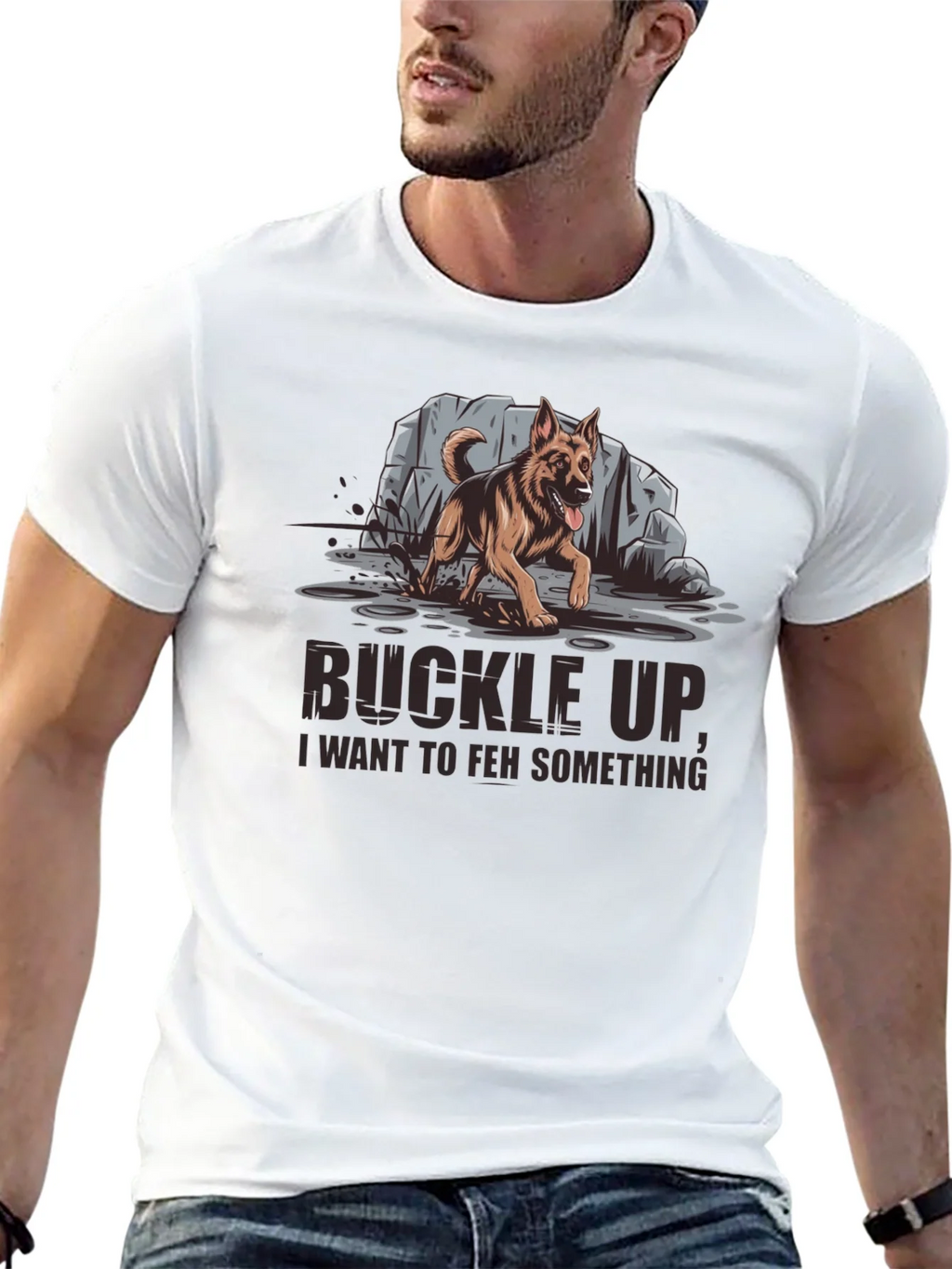 Buckle Up German Shepherd Graphic Tee product image 12