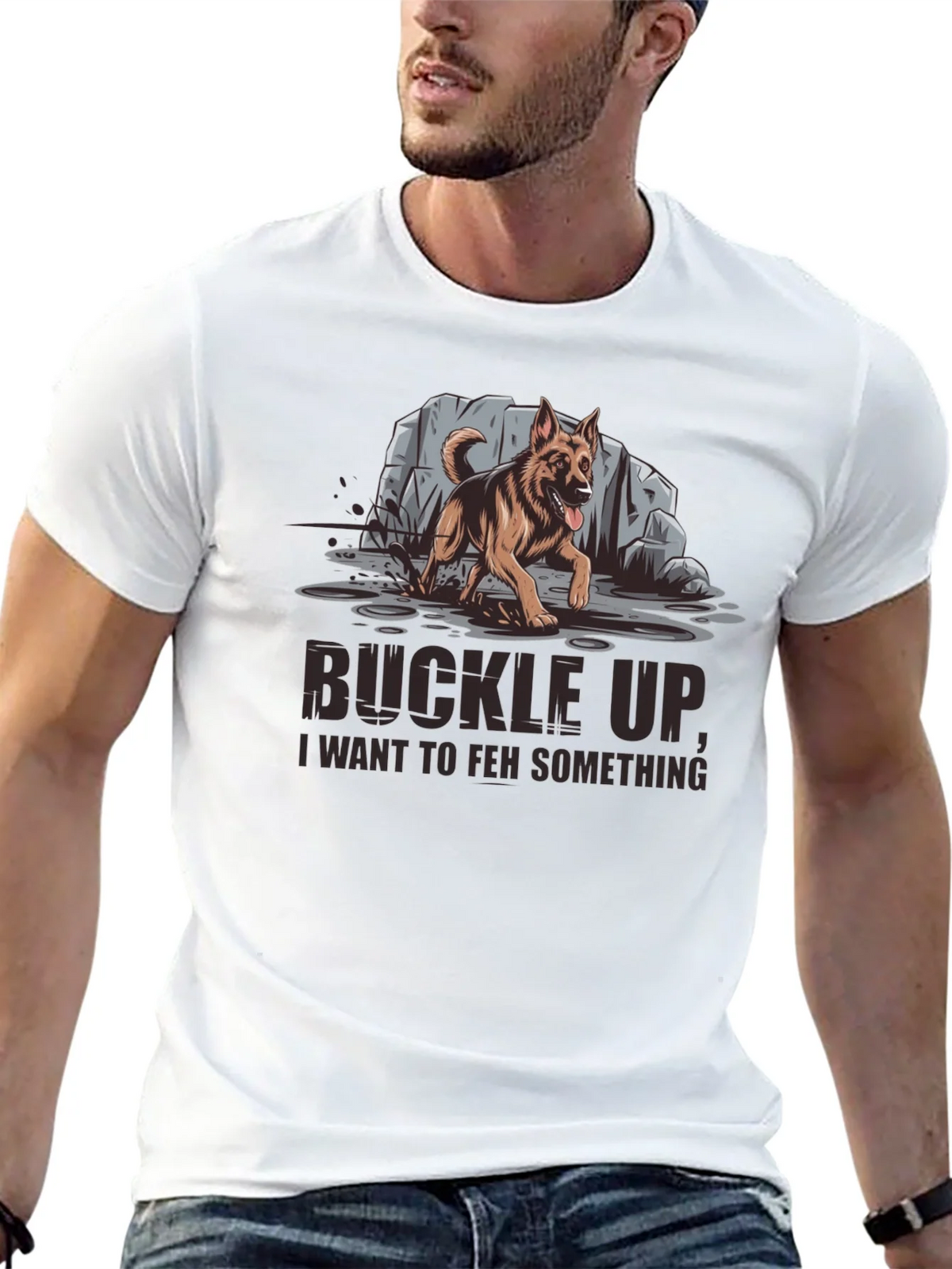 Buckle Up German Shepherd Graphic Tee product image 12