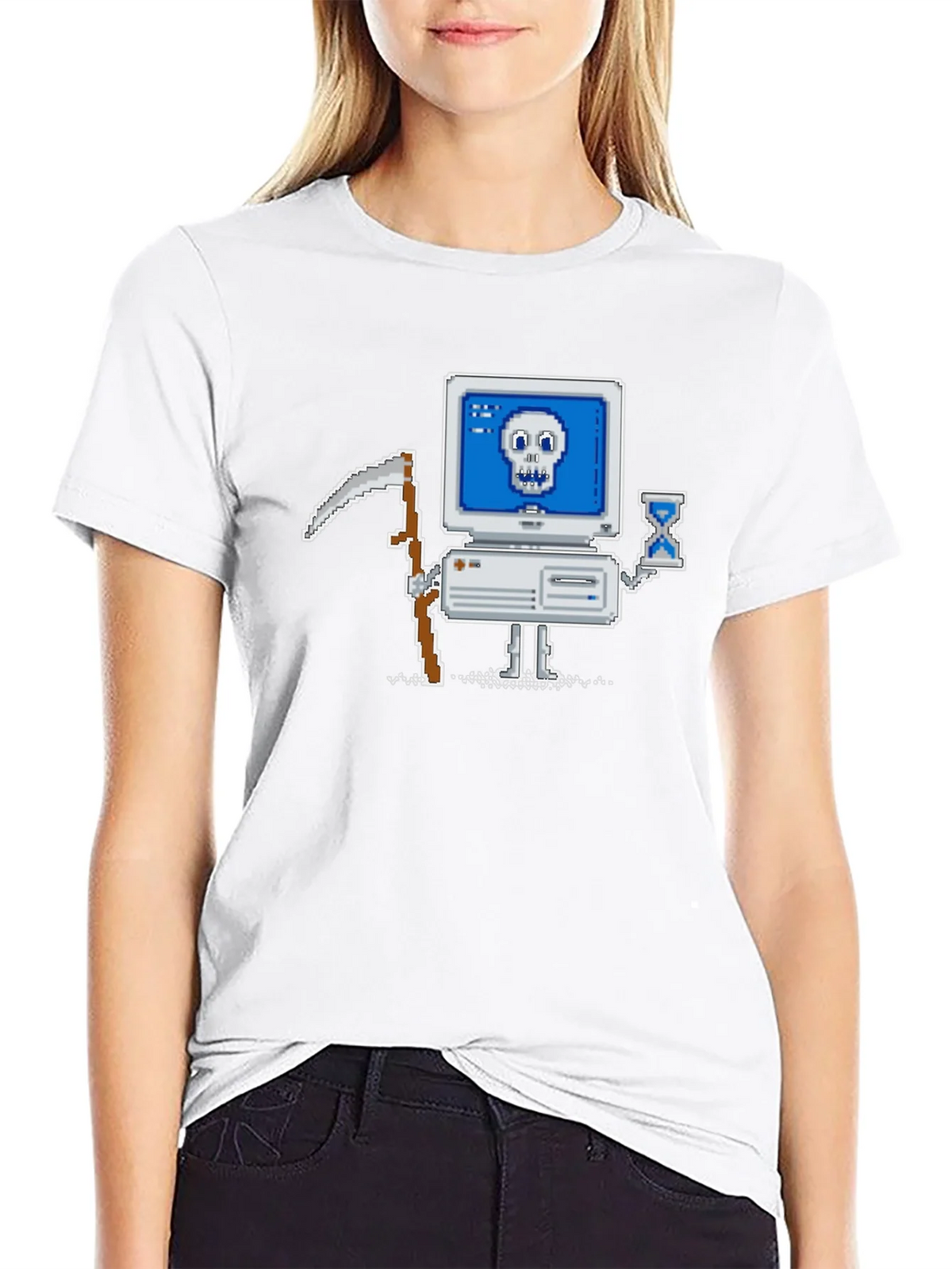 Retro Gamer T-Shirt - Pixel Art Computer Reaper product image 8