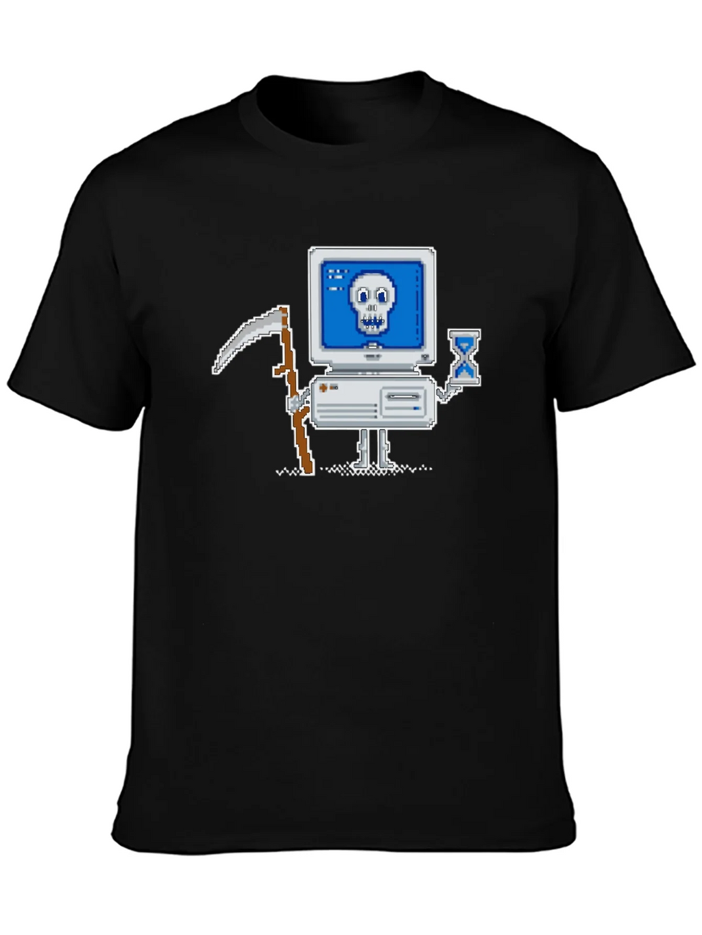 Retro Gamer T-Shirt - Pixel Art Computer Reaper product image 3