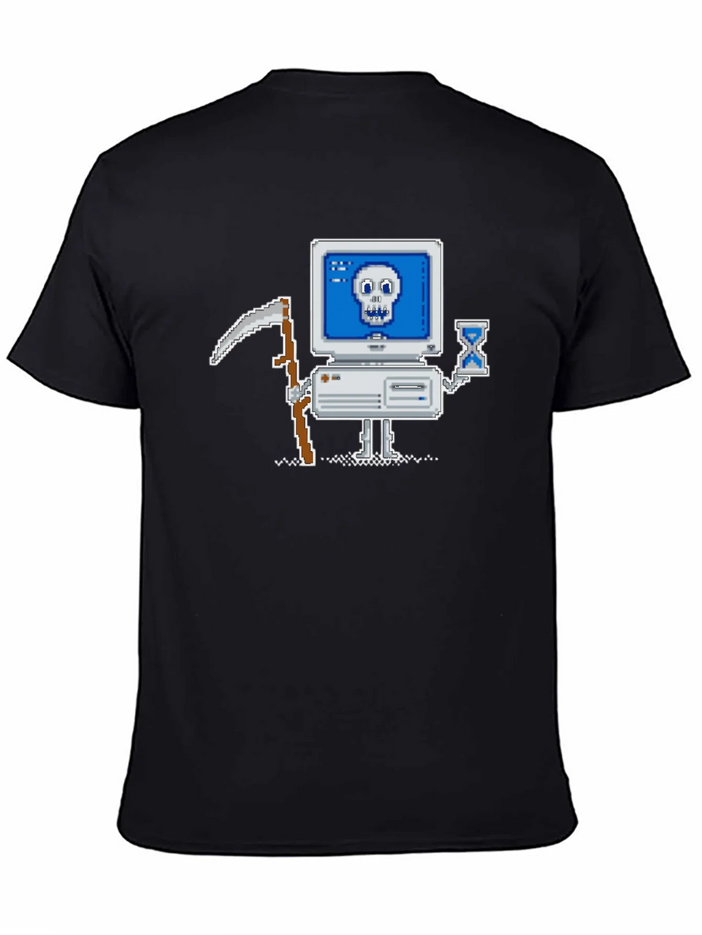 Retro Gamer T-Shirt - Pixel Art Computer Reaper product image 4