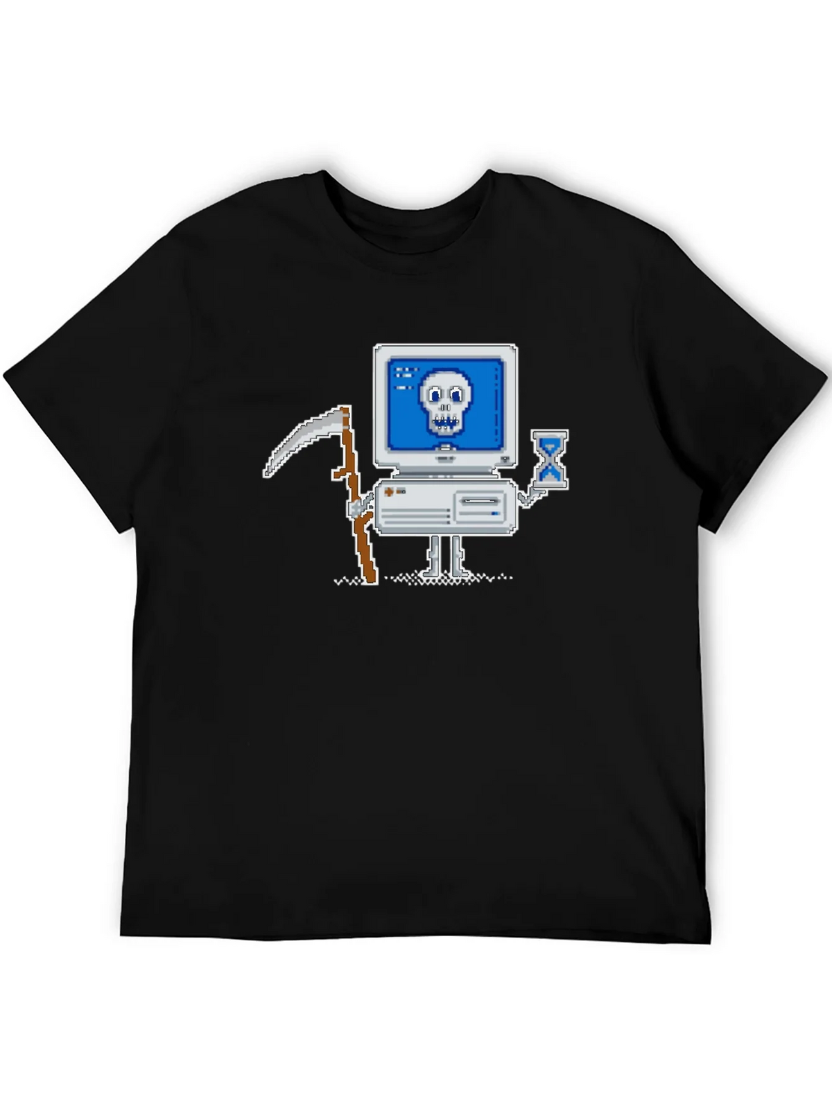 Retro Gamer T-Shirt - Pixel Art Computer Reaper product image 5