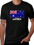 Australia Flag Distressed Graphic T-Shirt product image 1