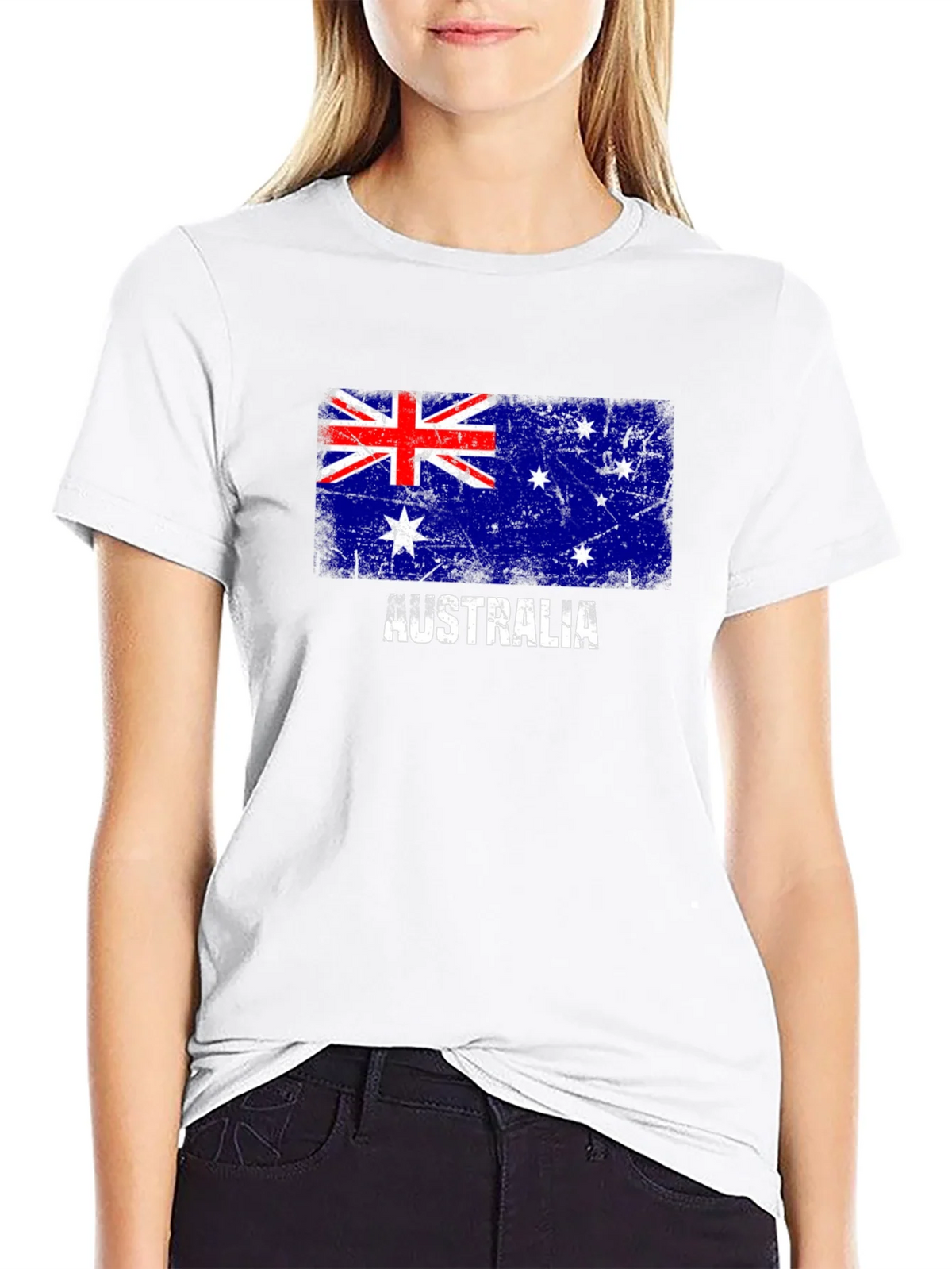 Australia Flag Distressed Graphic T-Shirt product image 8