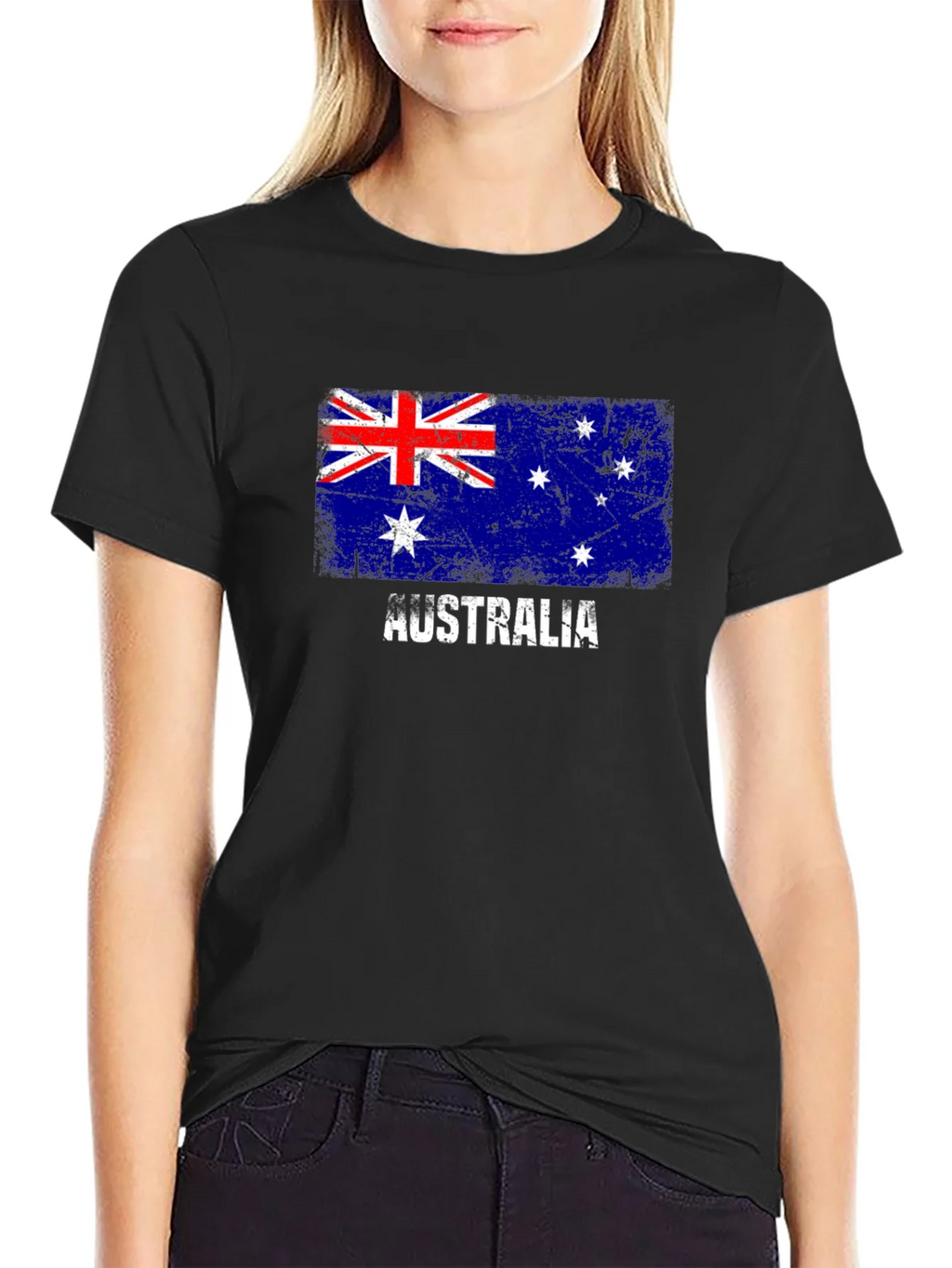Australia Flag Distressed Graphic T-Shirt product image 2