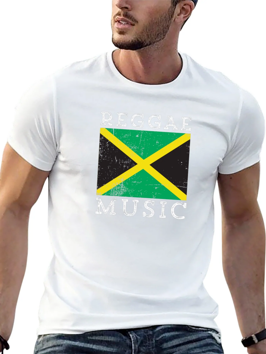 Reggae Music Jamaica Flag Graphic T-Shirt product image 9