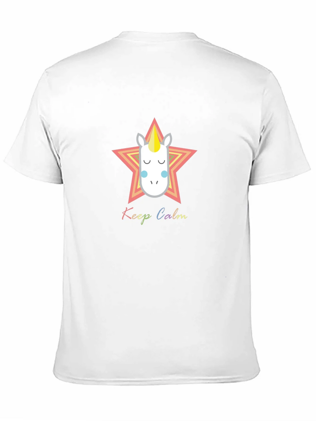 Keep Calm Unicorn Graphic Tee - Black Cotton Blend product image 10