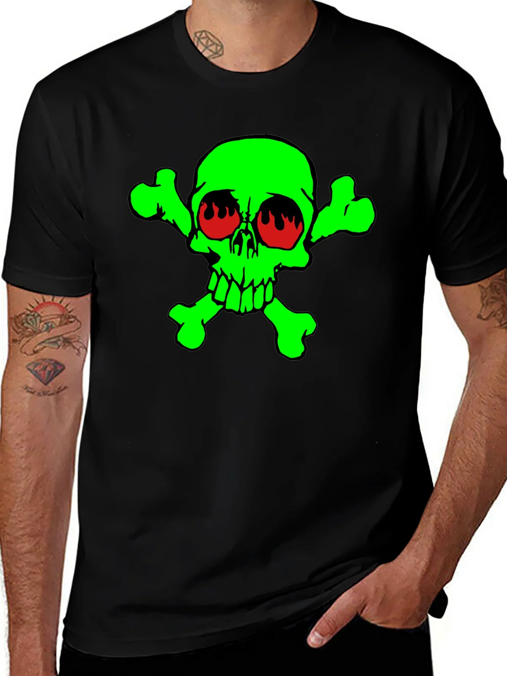 Toxic Skull Graphic T-Shirt product image 1