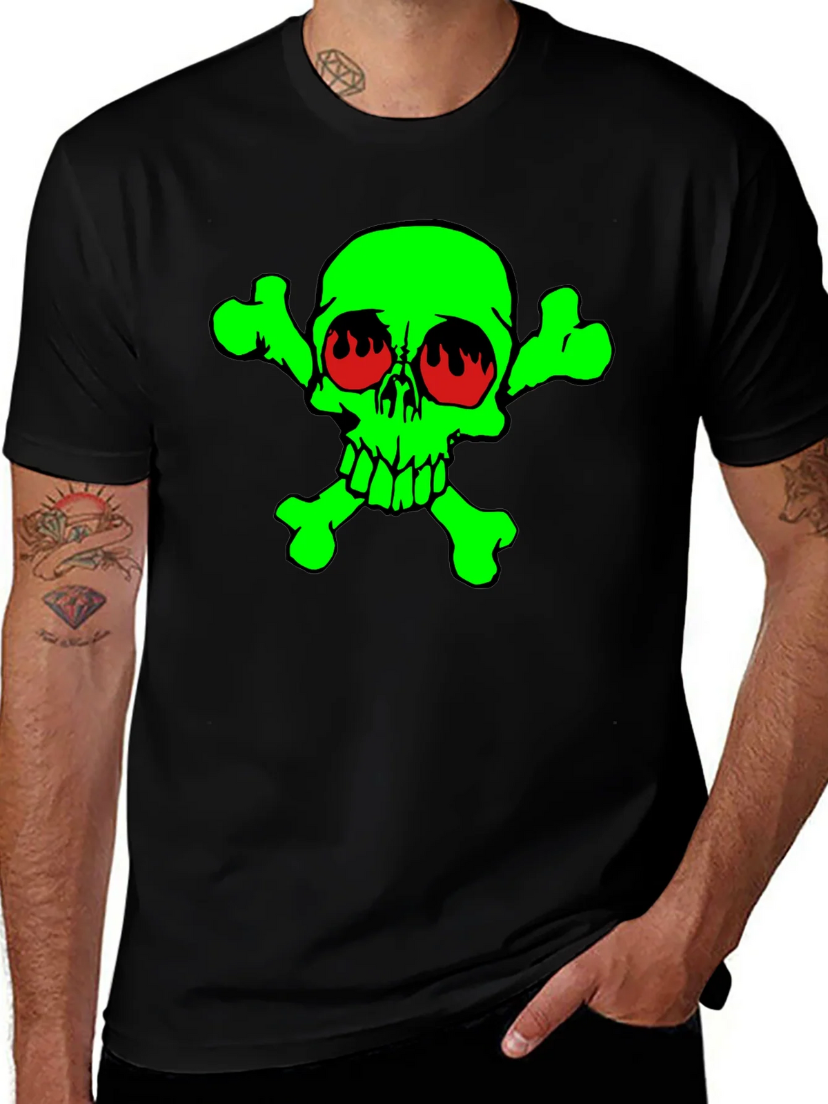 Toxic Skull Graphic T-Shirt product image 1