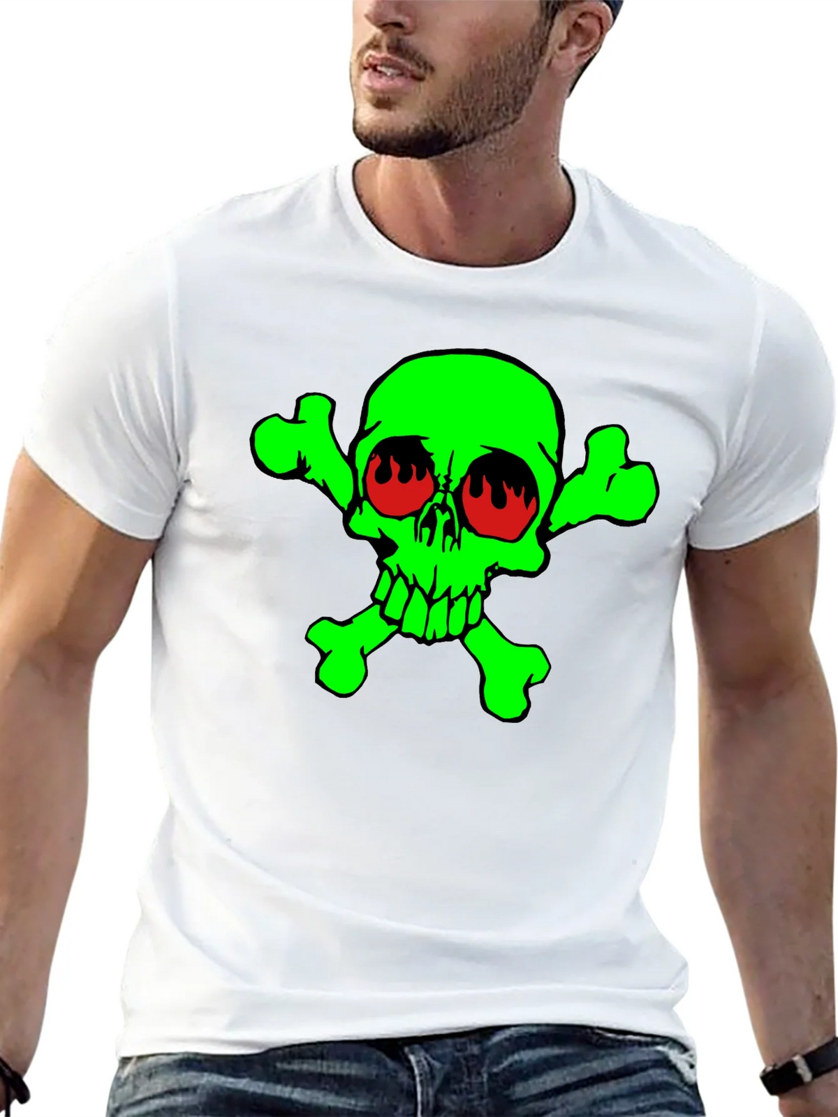 Toxic Skull Graphic T-Shirt product image 12