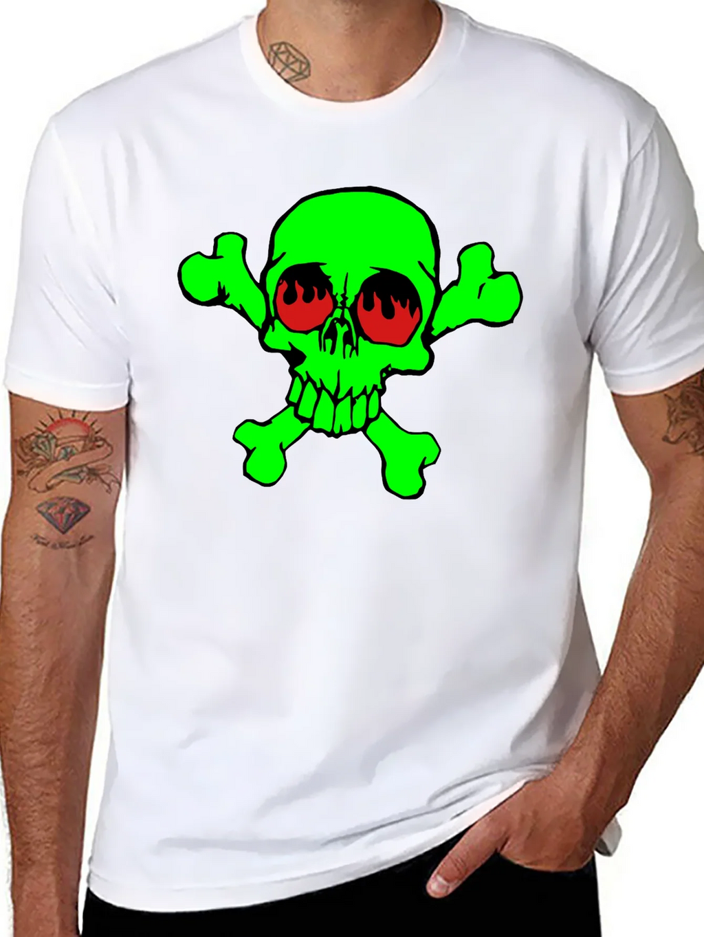 Toxic Skull Graphic T-Shirt product image 7