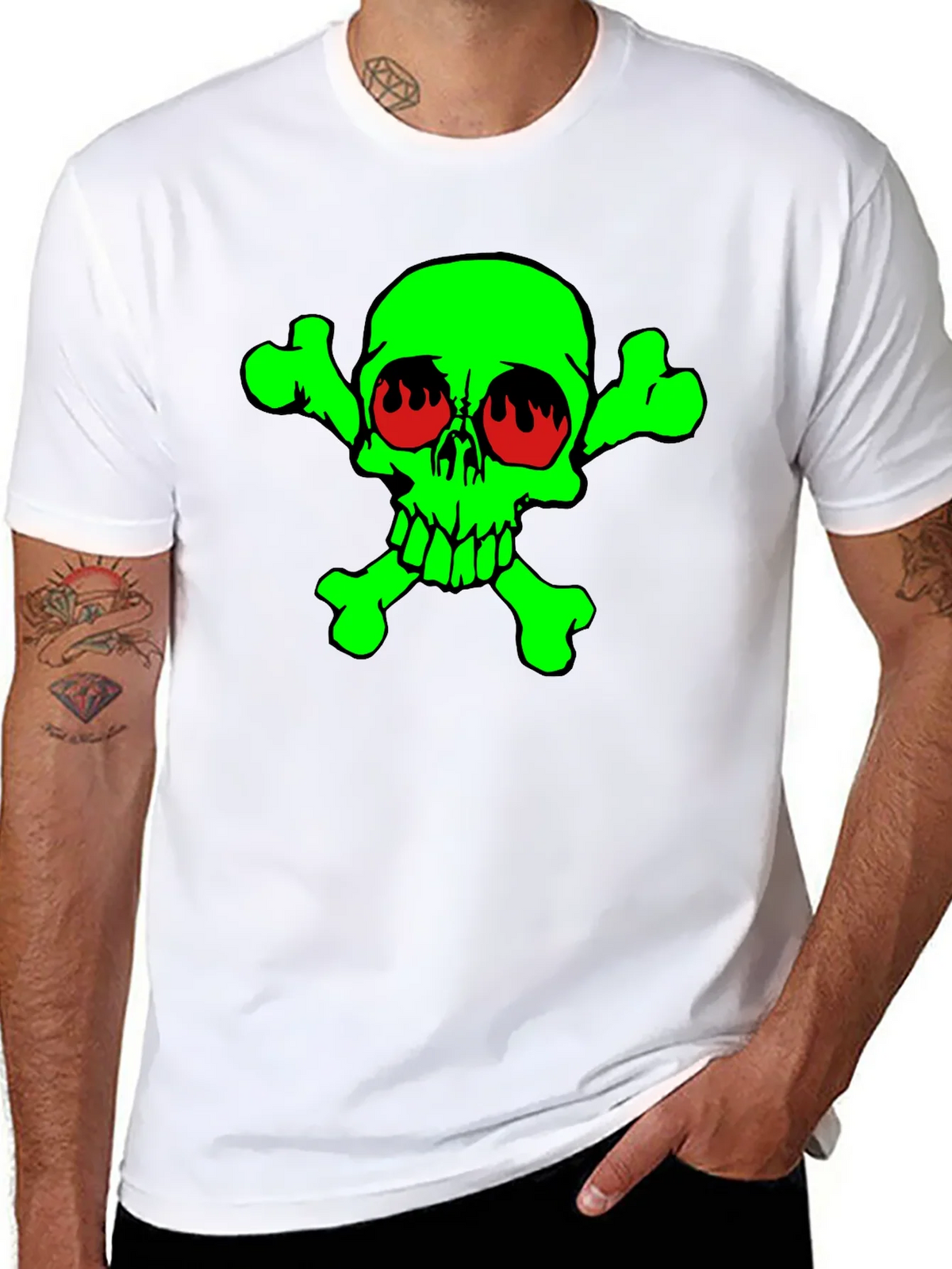 Toxic Skull Graphic T-Shirt product image 7