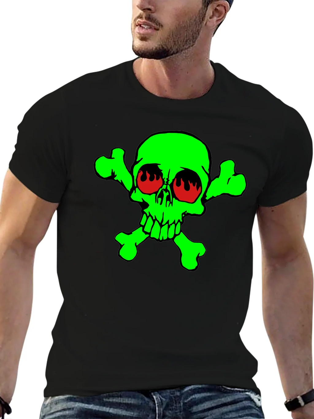 Toxic Skull Graphic T-Shirt product image 6