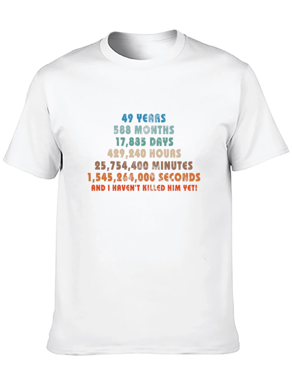 49 Years & Counting T-Shirt - Anniversary Humor product image 9