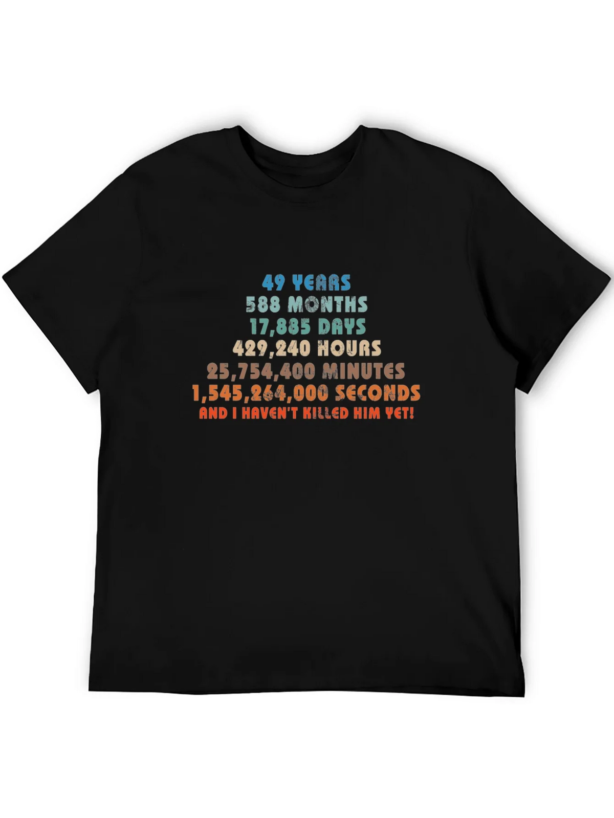 49 Years & Counting T-Shirt - Anniversary Humor product image 5
