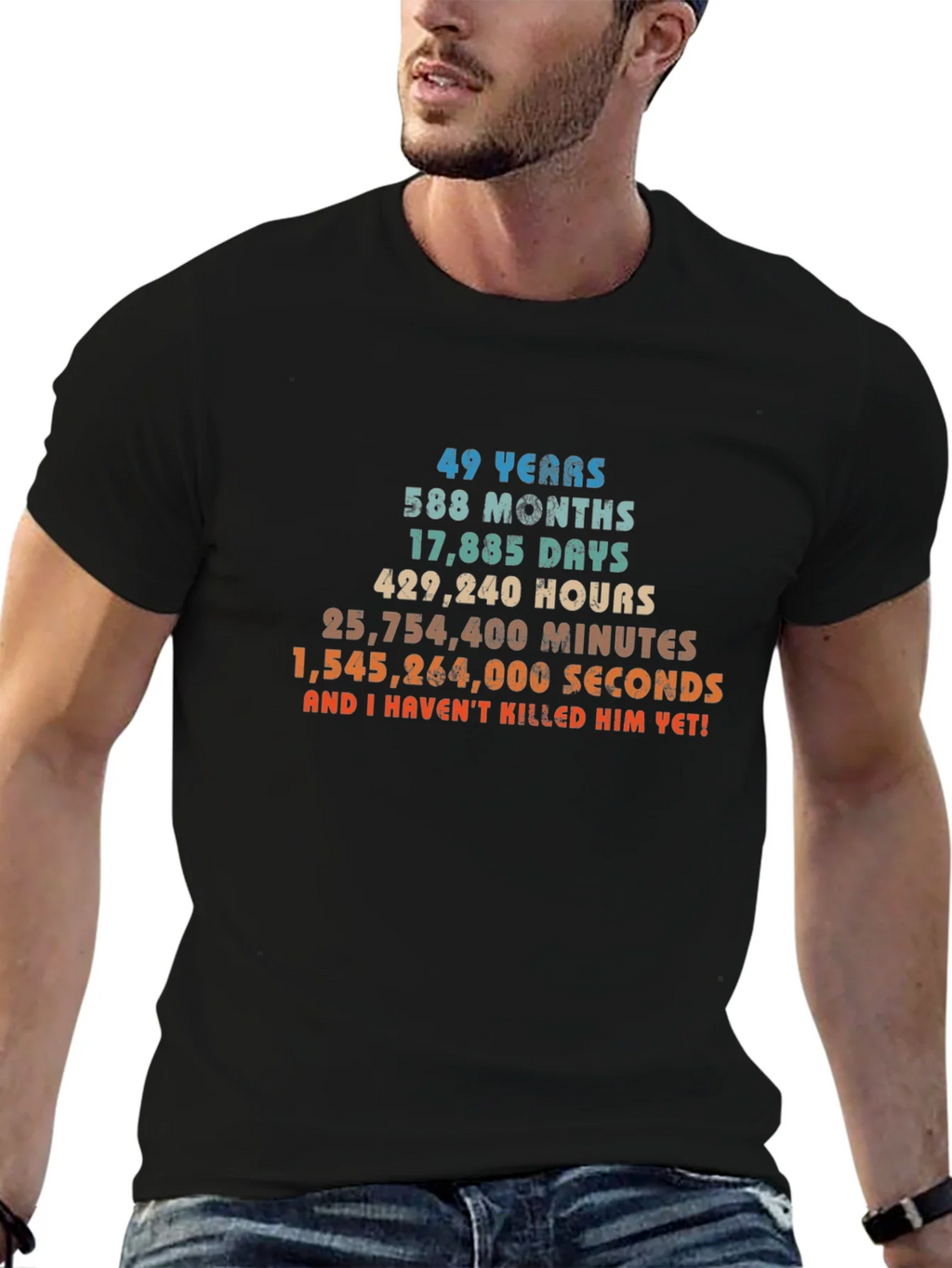 49 Years & Counting T-Shirt - Anniversary Humor product image 6