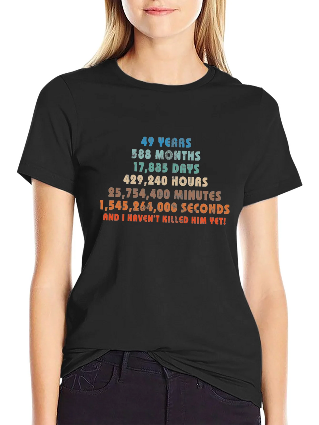 49 Years & Counting T-Shirt - Anniversary Humor product image 2