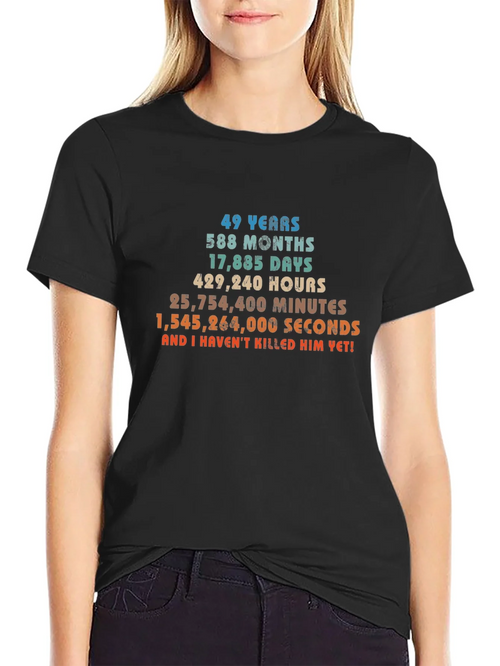 49 Years & Counting T-Shirt - Anniversary Humor product image 2
