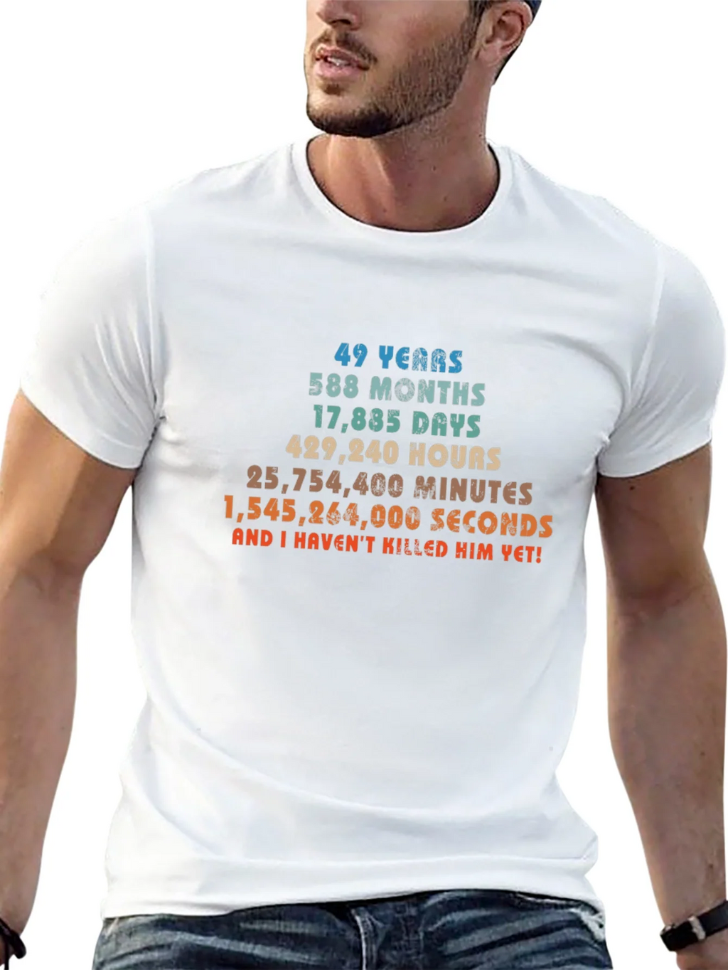 49 Years & Counting T-Shirt - Anniversary Humor product image 11