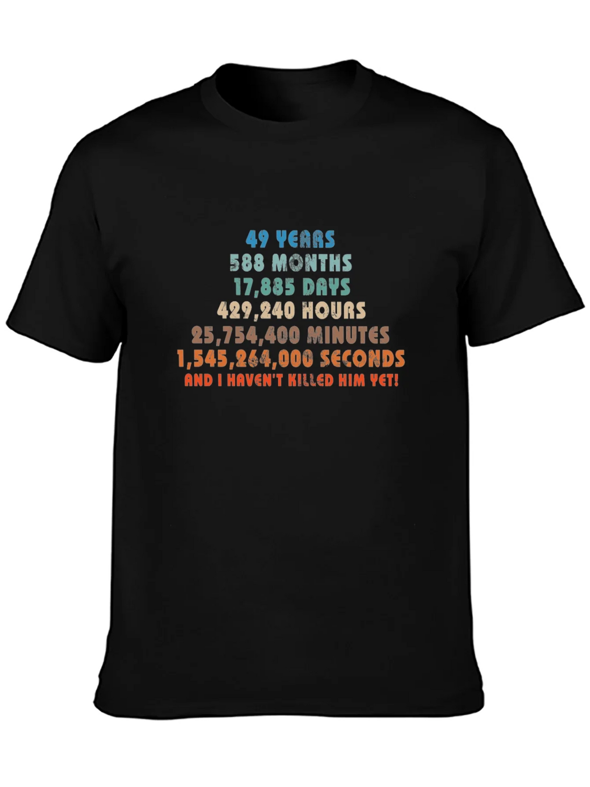 49 Years & Counting T-Shirt - Anniversary Humor product image 3