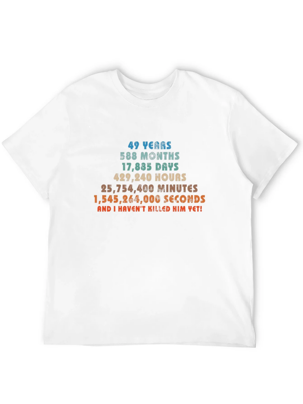 49 Years & Counting T-Shirt - Anniversary Humor product image 10