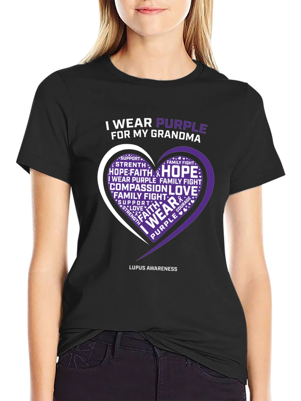 Purple Awareness T-Shirt - I Wear for My Grandma product image 1