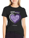 Purple Awareness T-Shirt - I Wear for My Grandma product image 1