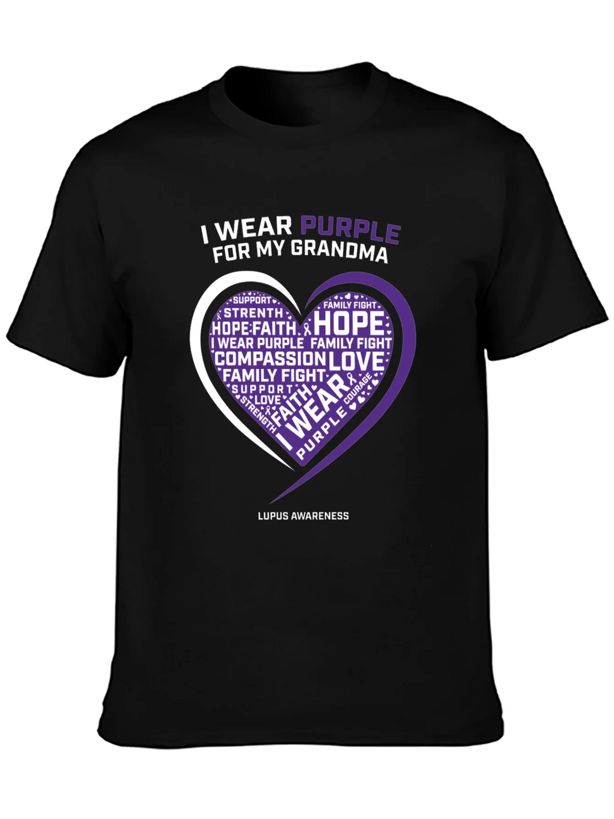 Purple Awareness T-Shirt - I Wear for My Grandma product image 2