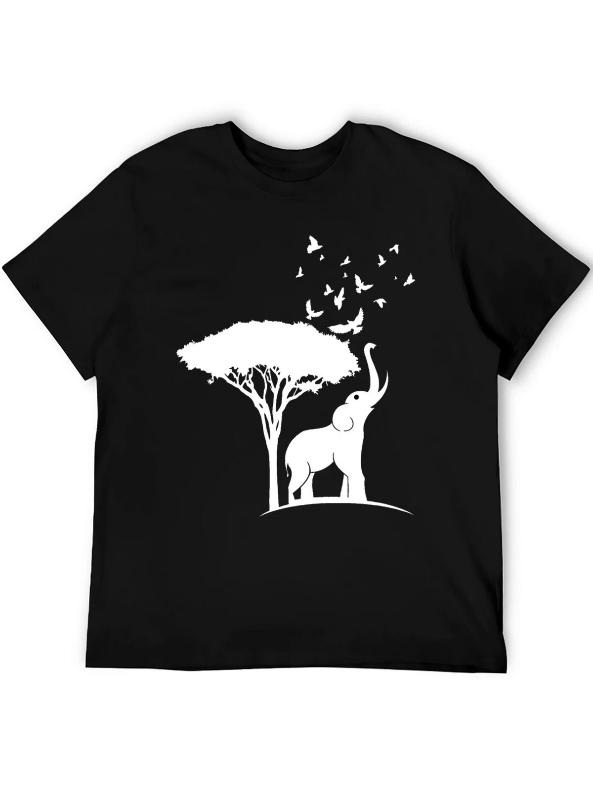 Elephant and Tree Graphic Tee - Nature Inspired Design product image 4