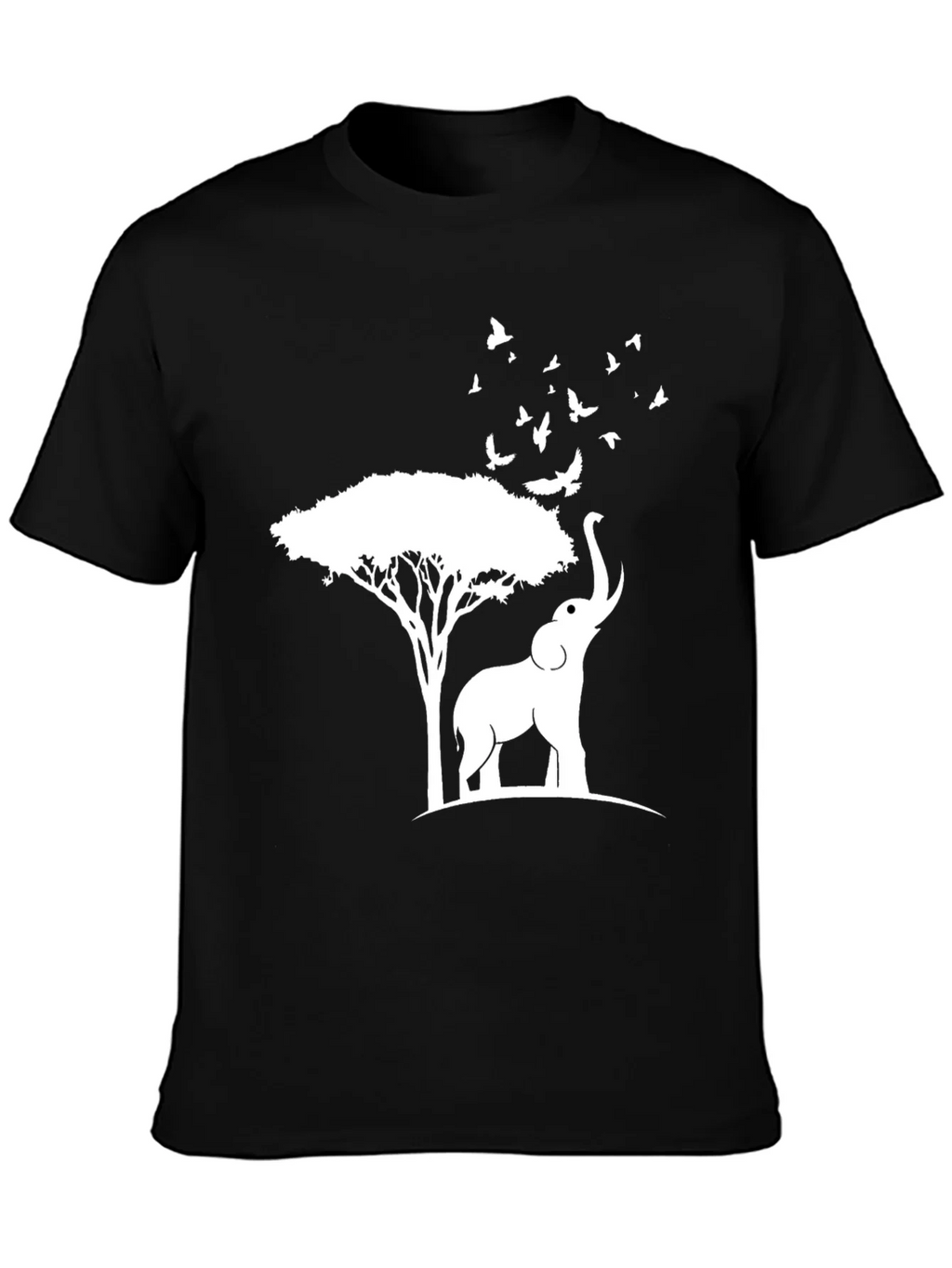 Elephant and Tree Graphic Tee - Nature Inspired Design product image 3
