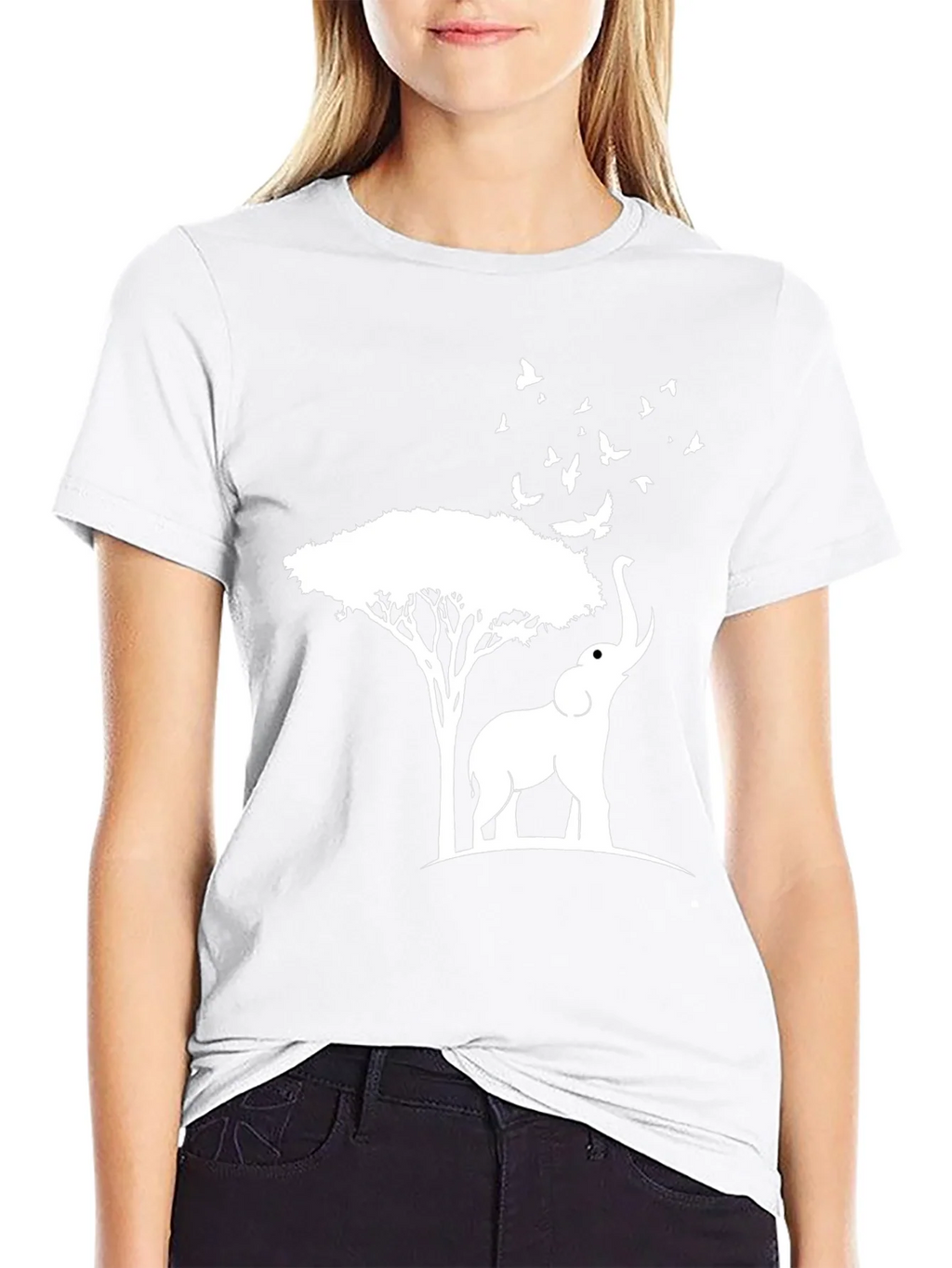 Elephant and Tree Graphic Tee - Nature Inspired Design product image 6