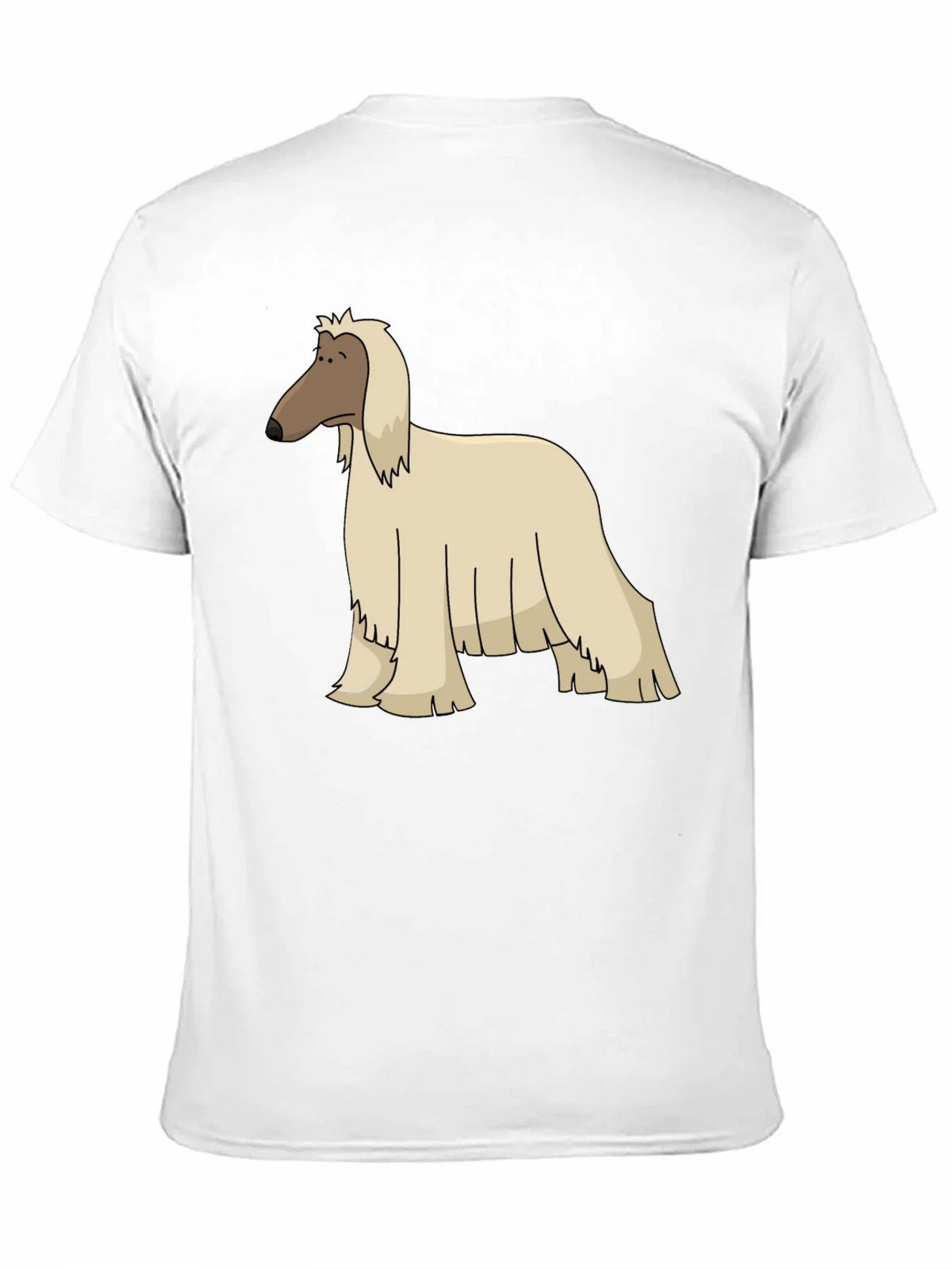 Afghan Hound Cartoon Black T-Shirt product image 10