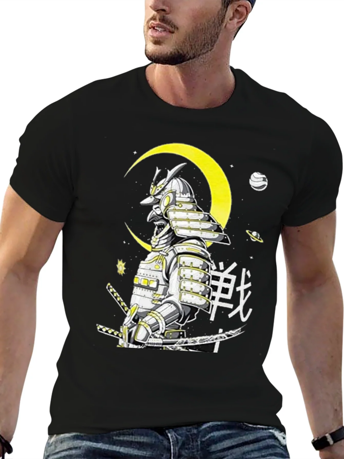 Samurai Warrior Graphic T-Shirt - Unique Japanese Art product image 5