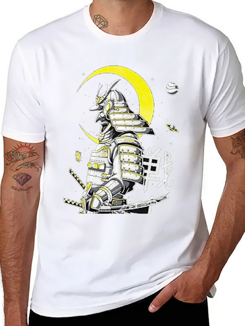 Samurai Warrior Graphic T-Shirt - Unique Japanese Art product image 6