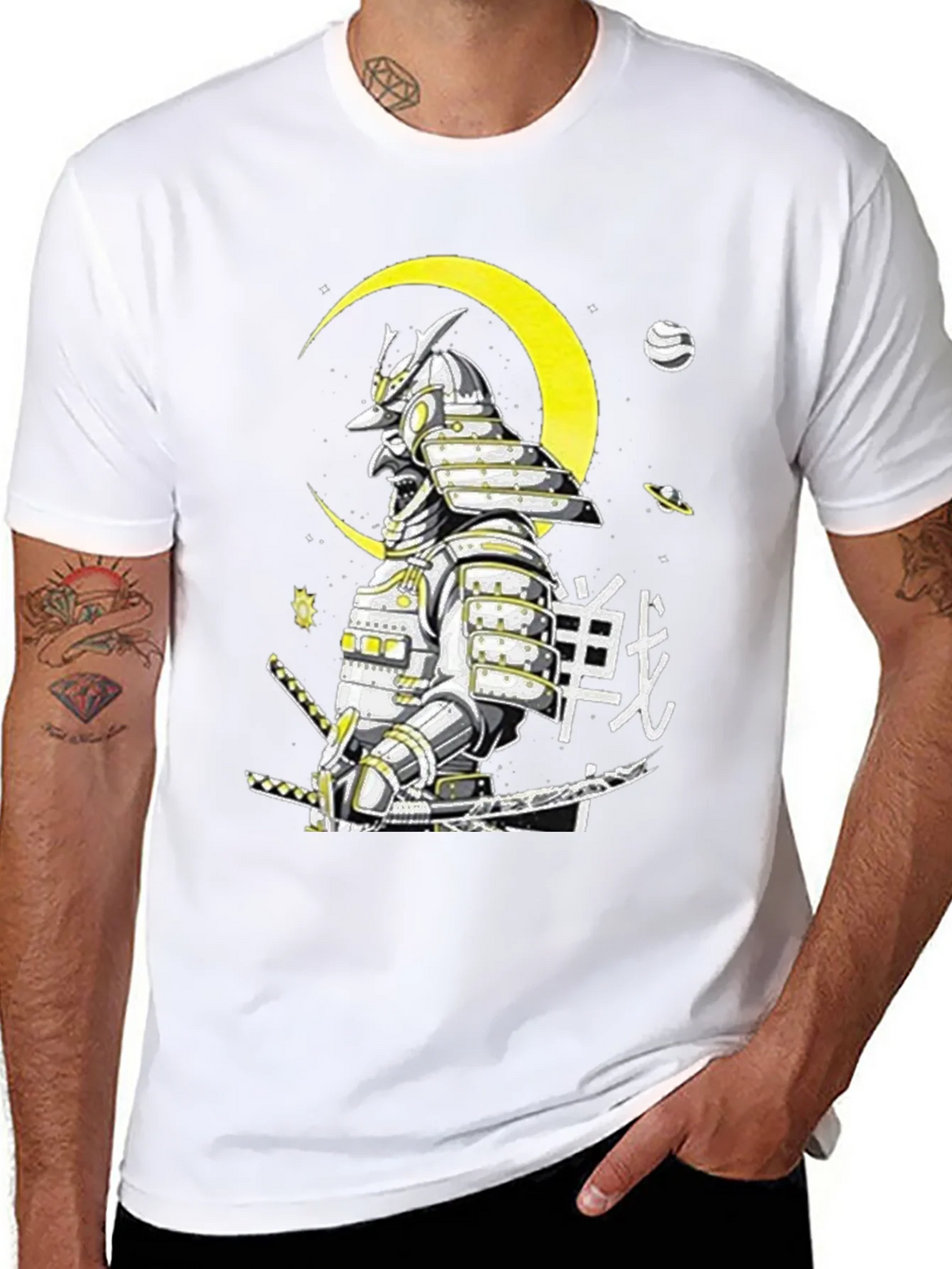 Samurai Warrior Graphic T-Shirt - Unique Japanese Art product image 6