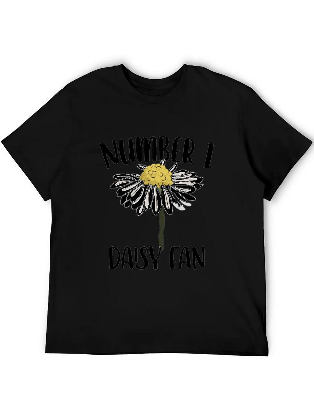 Number 1 Daisy Fan Graphic Tee - Black product image 2