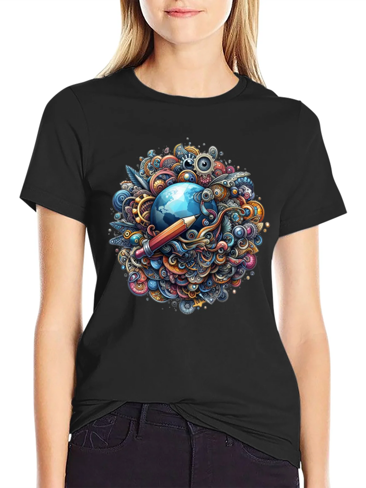 Creative World Black T-Shirt product image 2