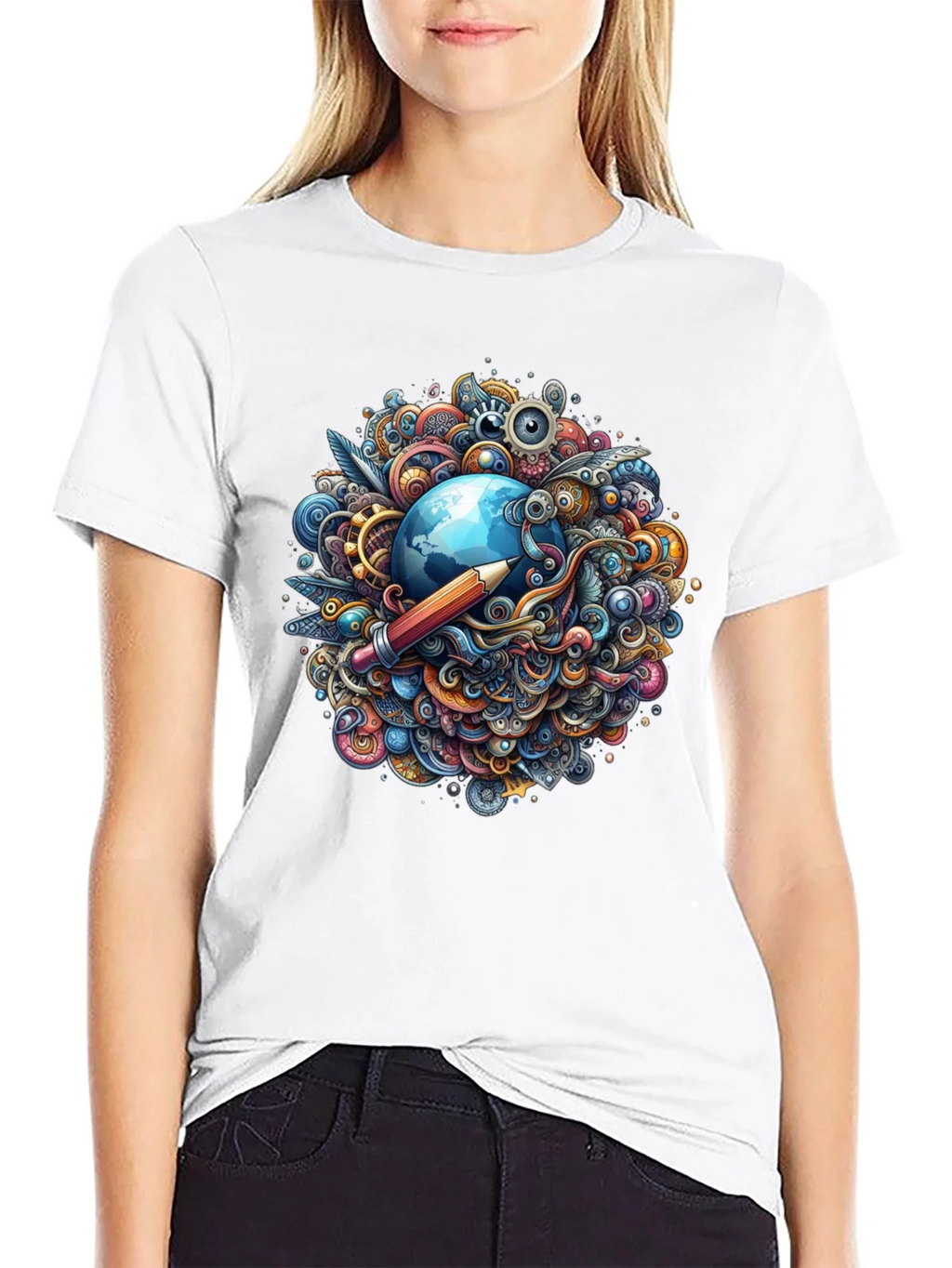 Creative World Black T-Shirt product image 8