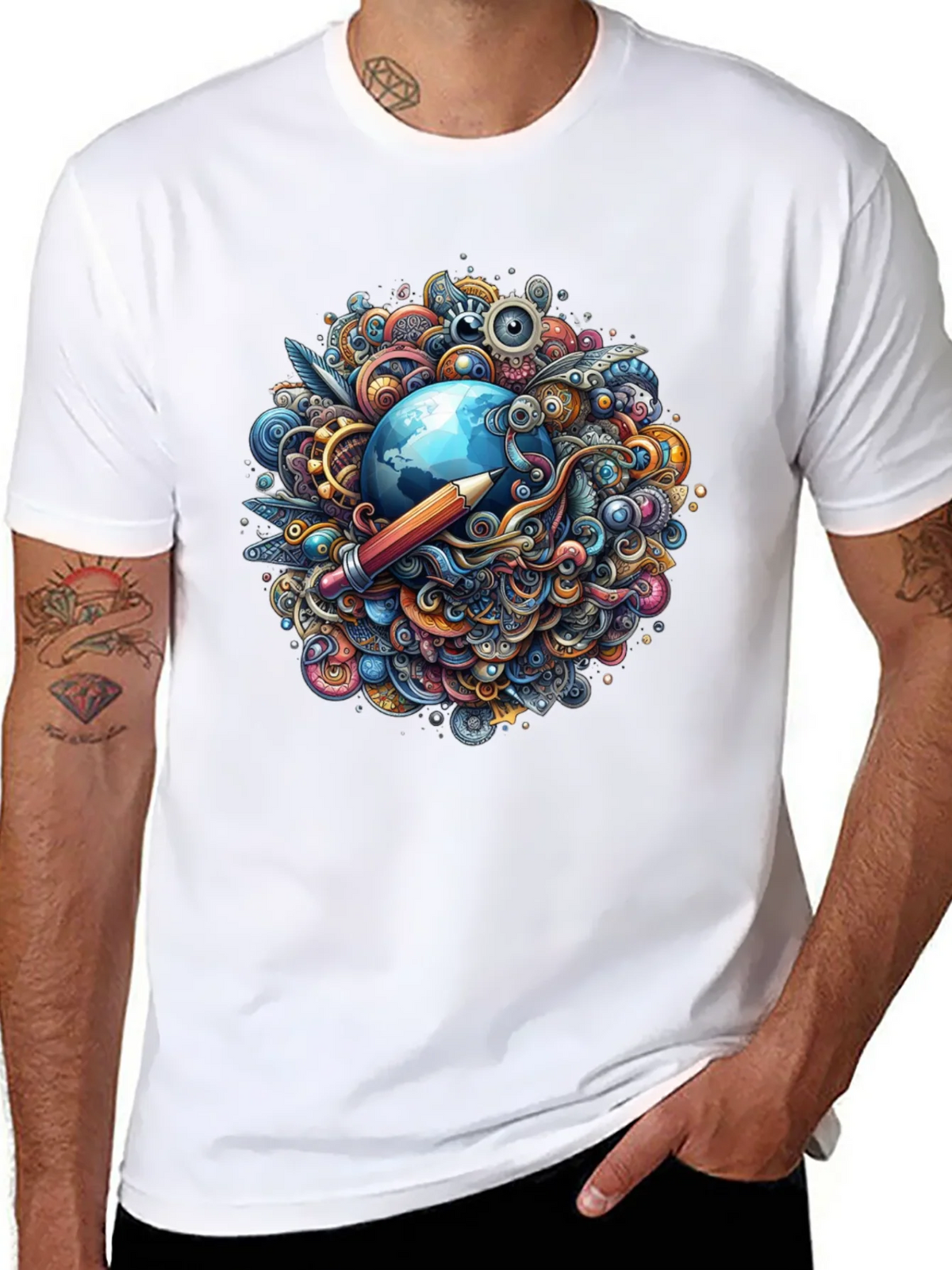 Creative World Black T-Shirt product image 7